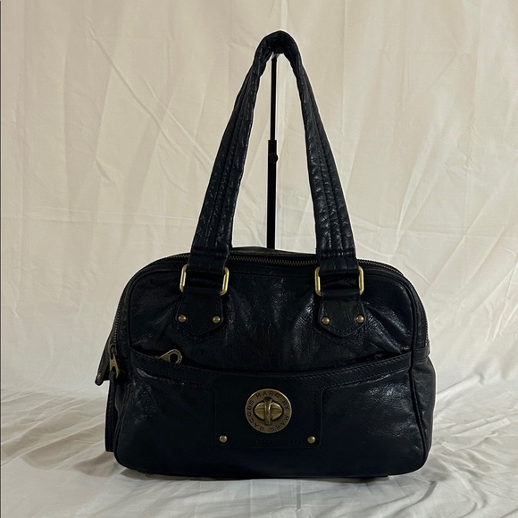 Marc by Marc Jacobs Medium Blue Leather Shoulder Bag - Picture 1 of 10